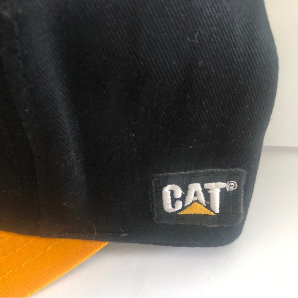 NEW CAT Authentic Caterpillar Machines Tonkin Snapback Hat Cap Vintage - Picture 3 of 6